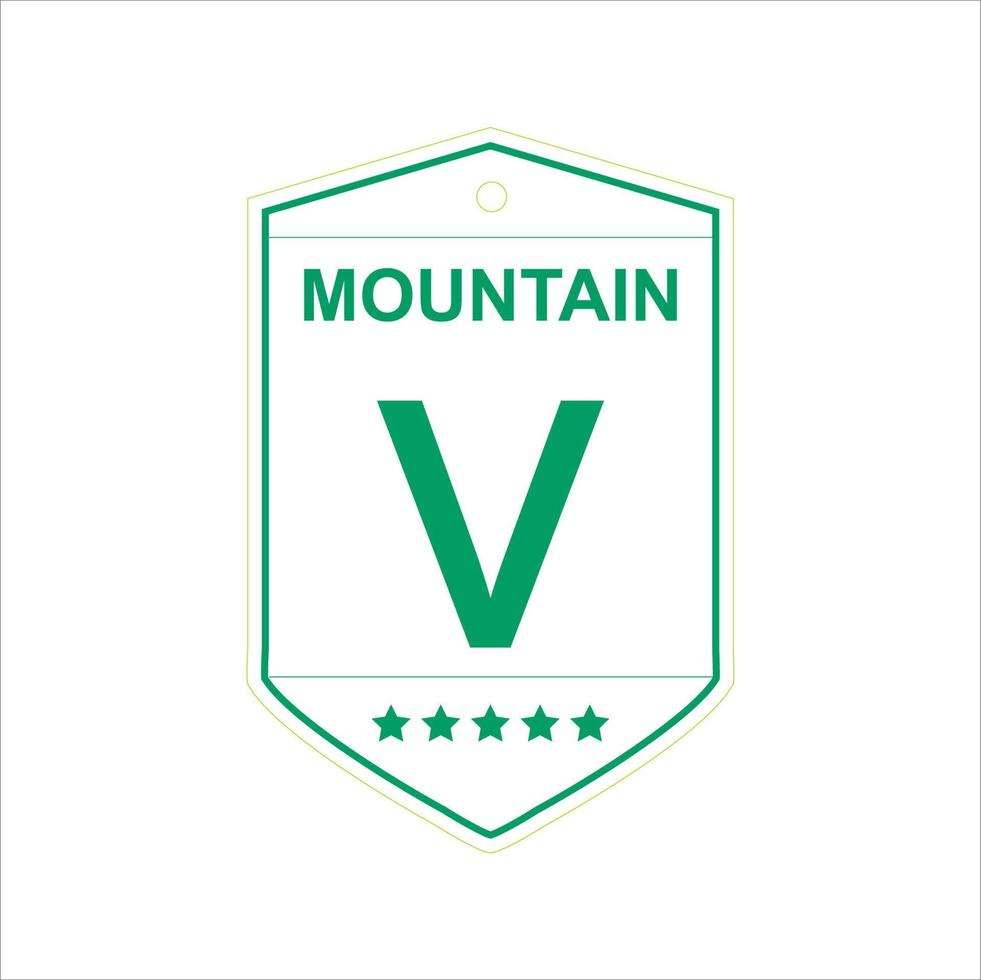 simple logo outdoor adventures and expeditions in mountains, forests and nature vector