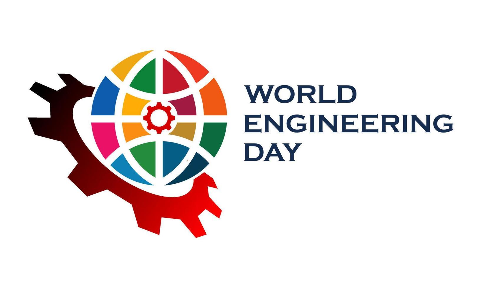 World engineering day logo template illustration vector