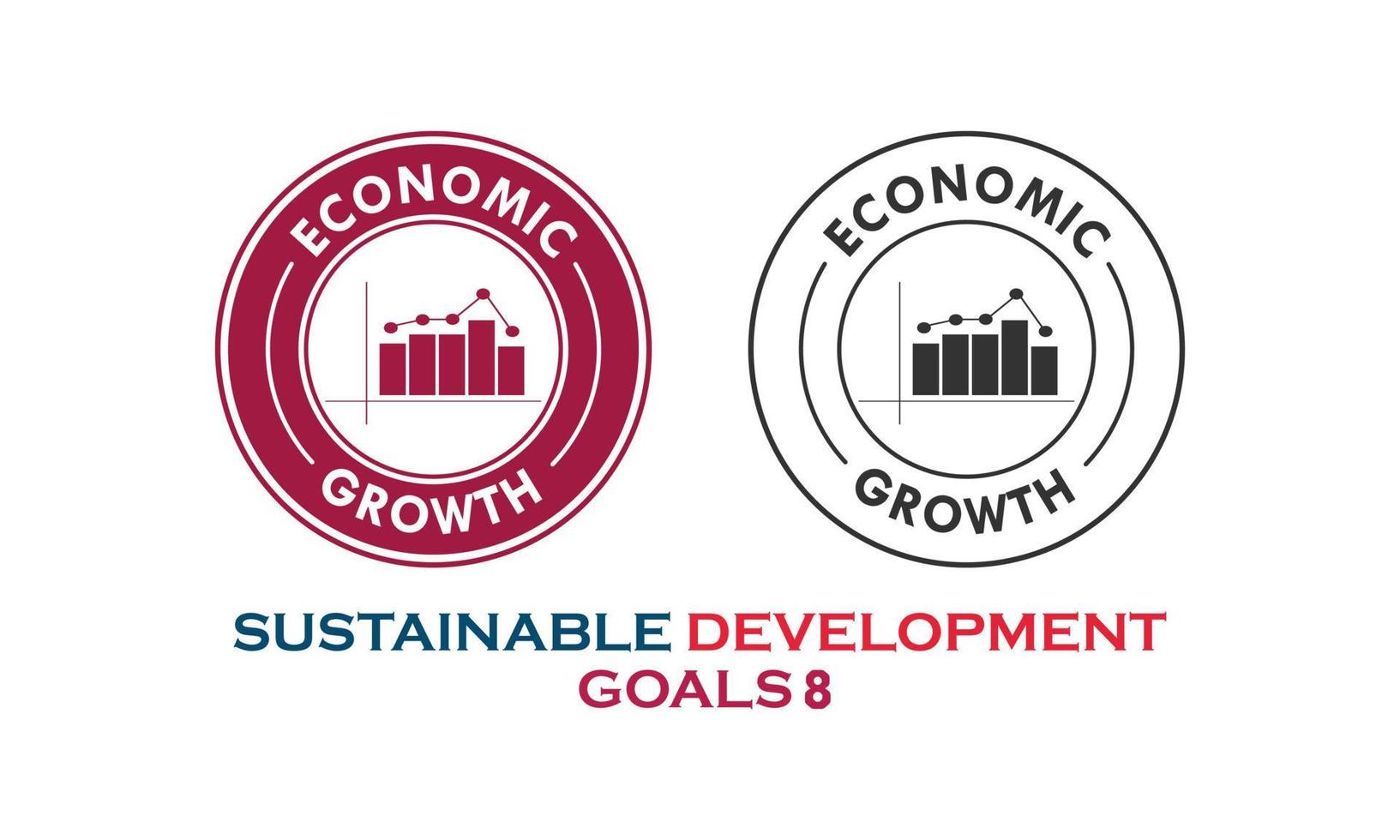 sustainable development goals, economic growth item vector