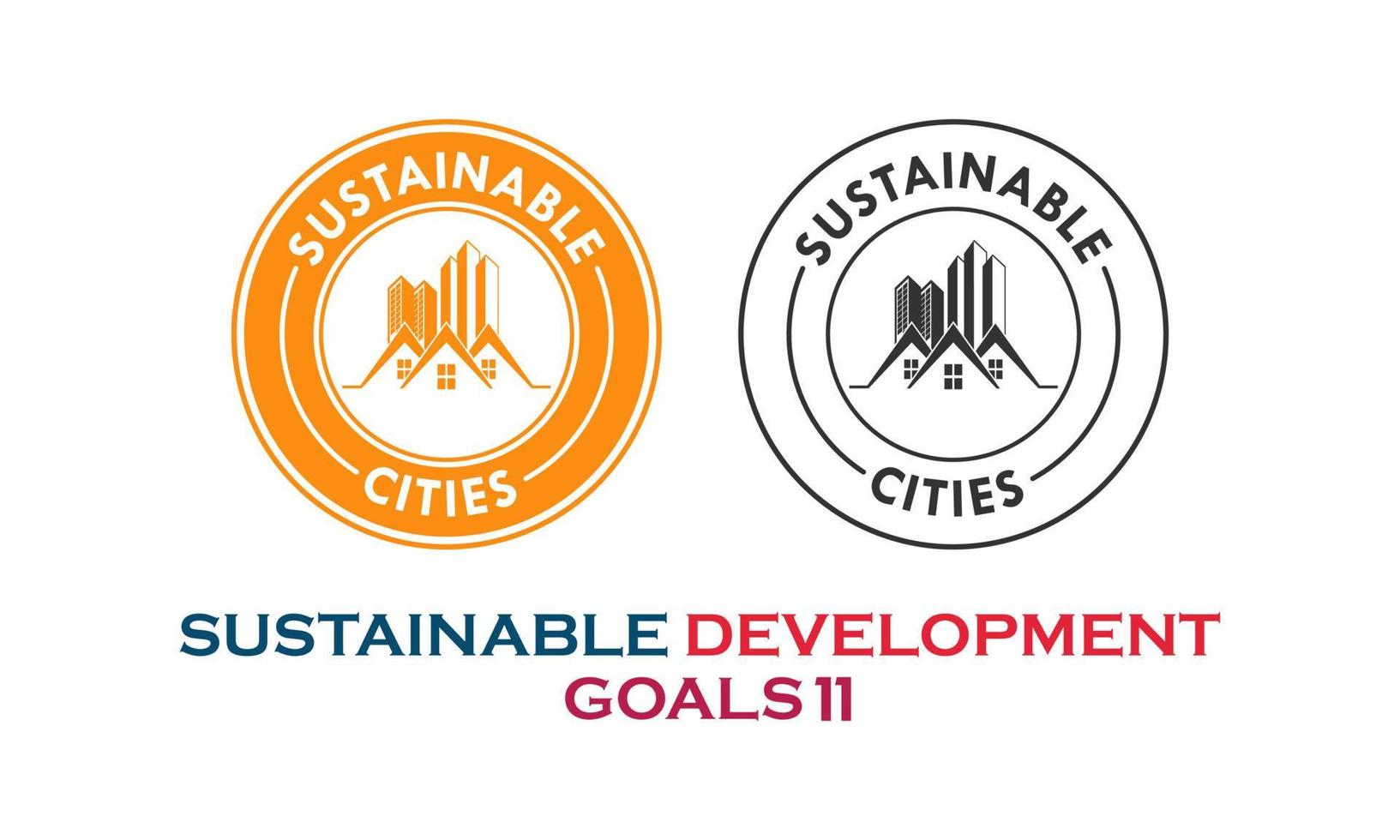 sustainable development goals, ,sustainable cities item vector