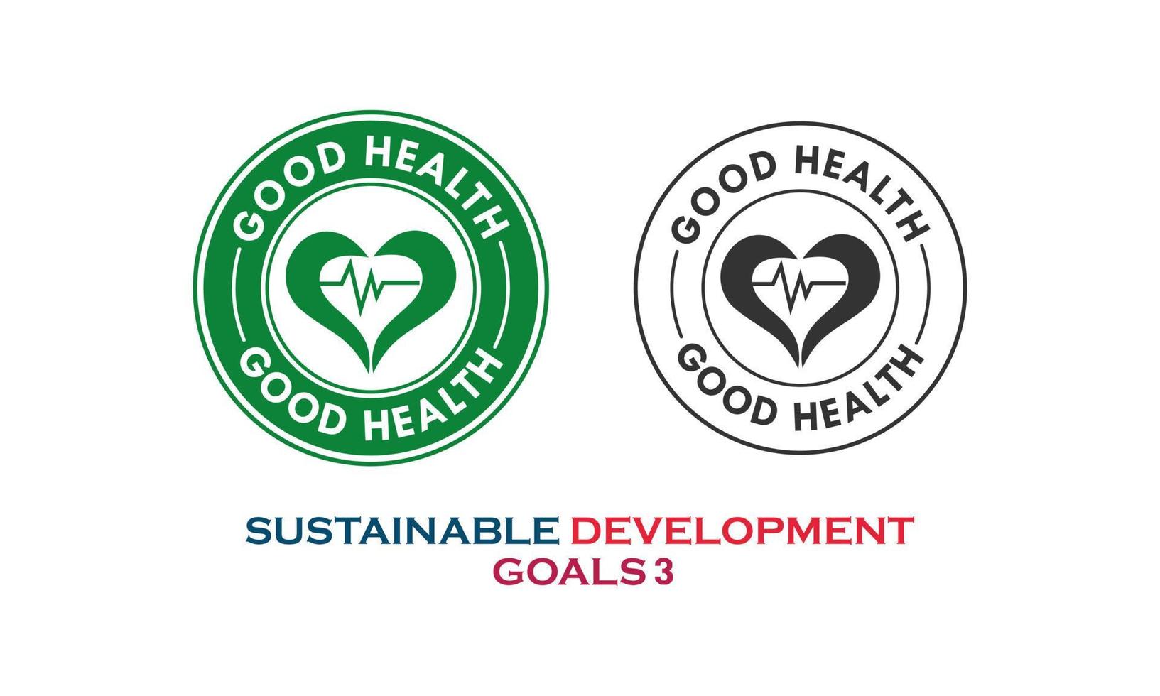 sustainable development goals, good health item vector