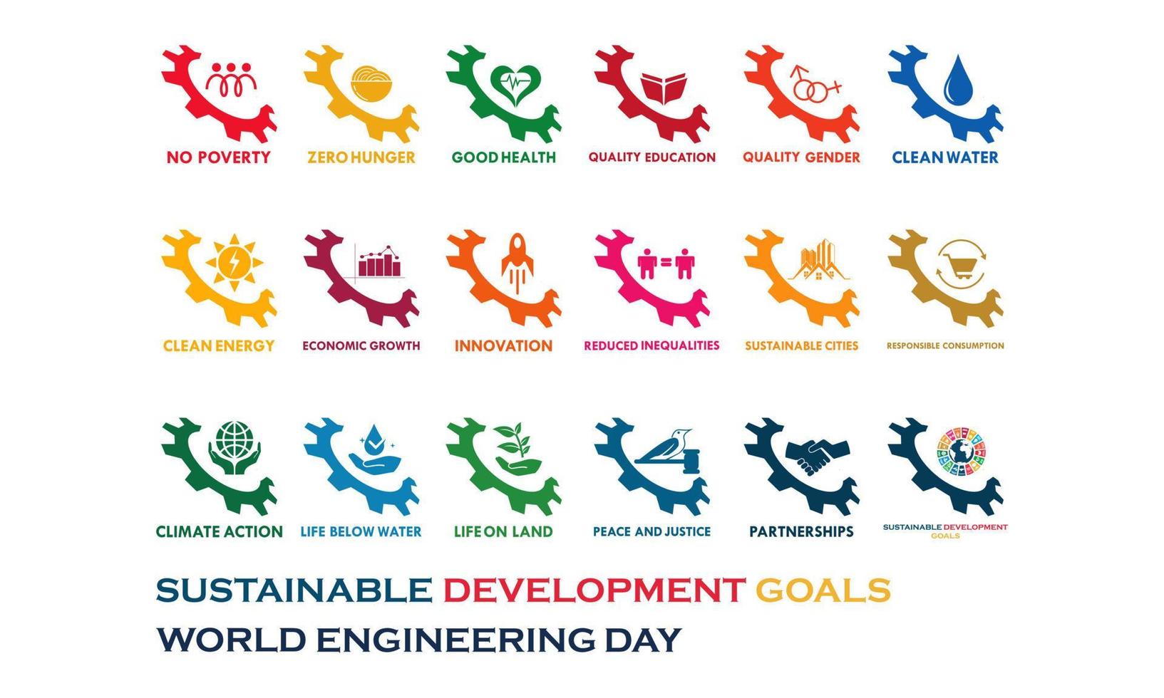 sustainable development goals logo template illustration vector