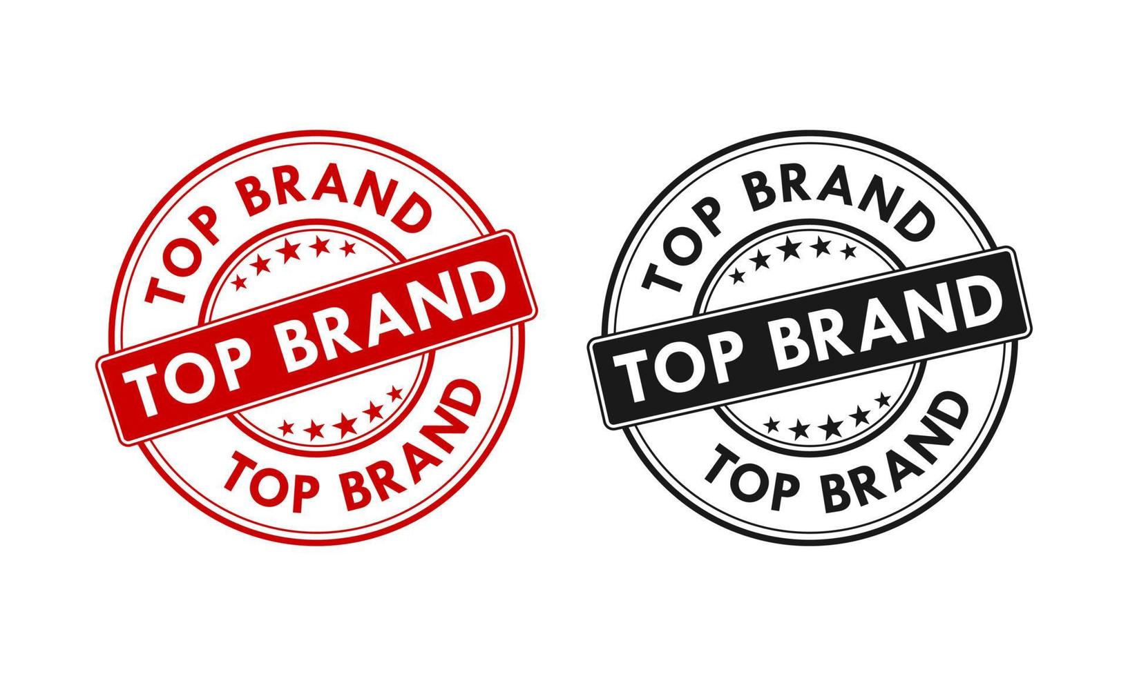 Top brand badge design logo template vector