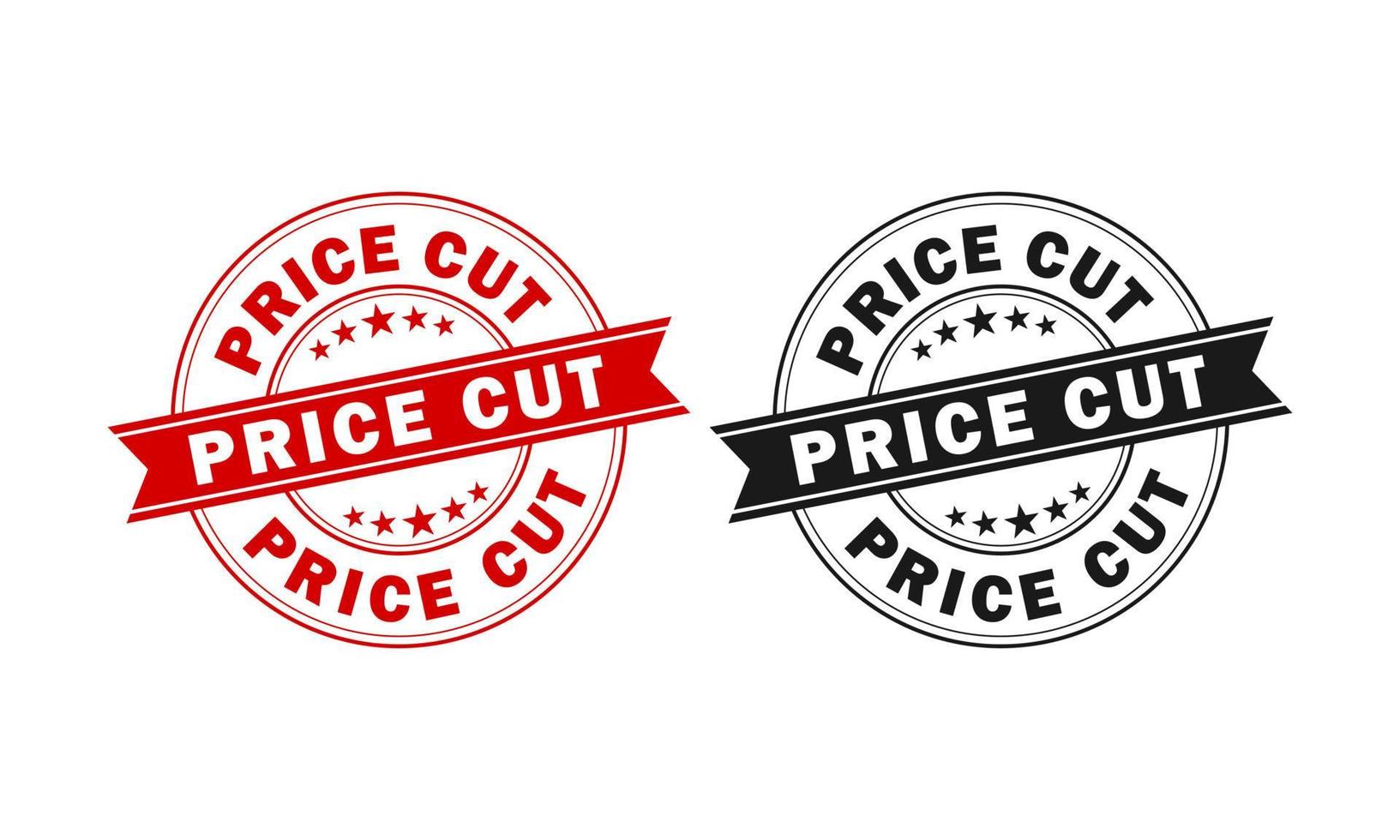 Price cut badge design logo template illustration vector