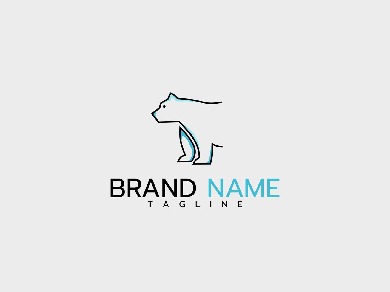 Bear luxury logo vector