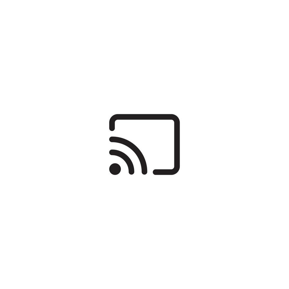 Cast, Screencast Icon Vector in Trendy Style