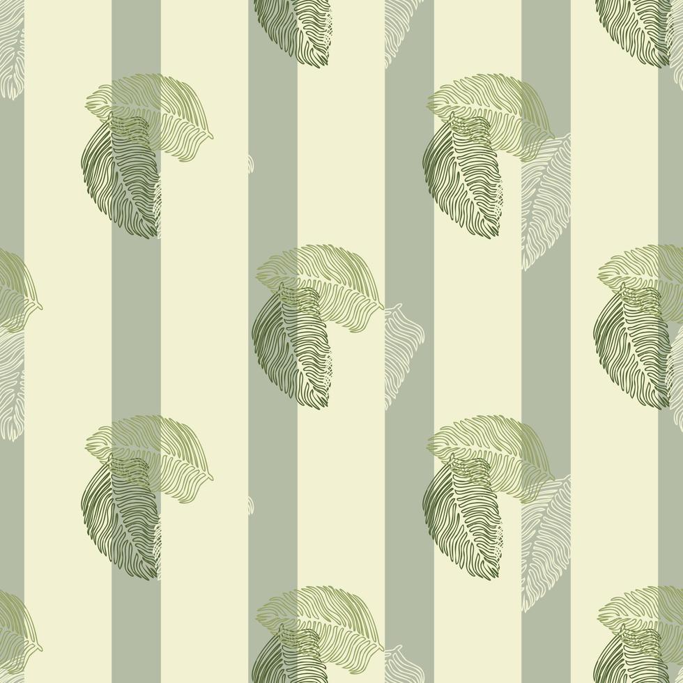Modern palm leaf seamless pattern with hand drawn tropical print. Modern nature background. Vector illustration for seasonal textile.