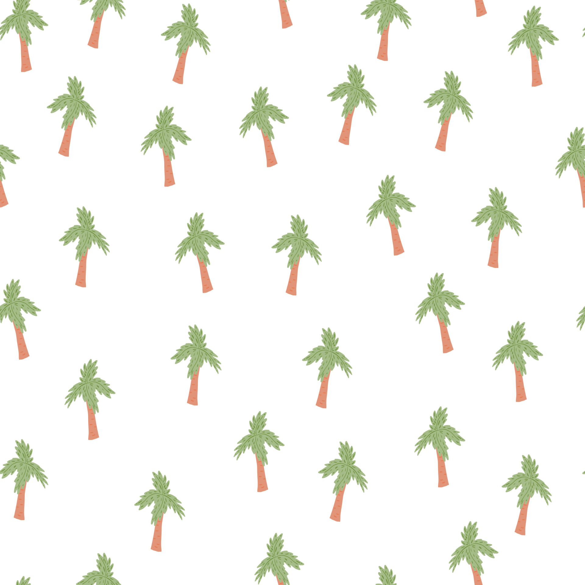 Palm tree seamless pattern. Tropical background. 5680411 Vector Art at ...