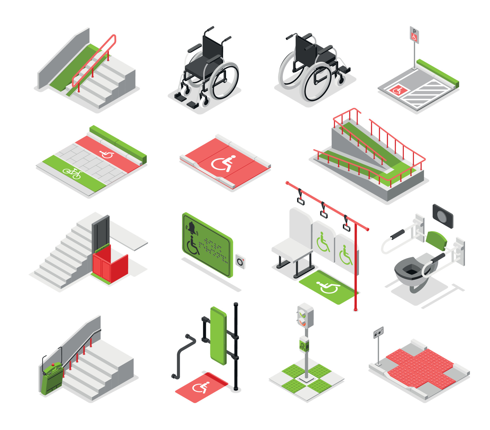 Accessible environment. Графика вектор accessible environment.