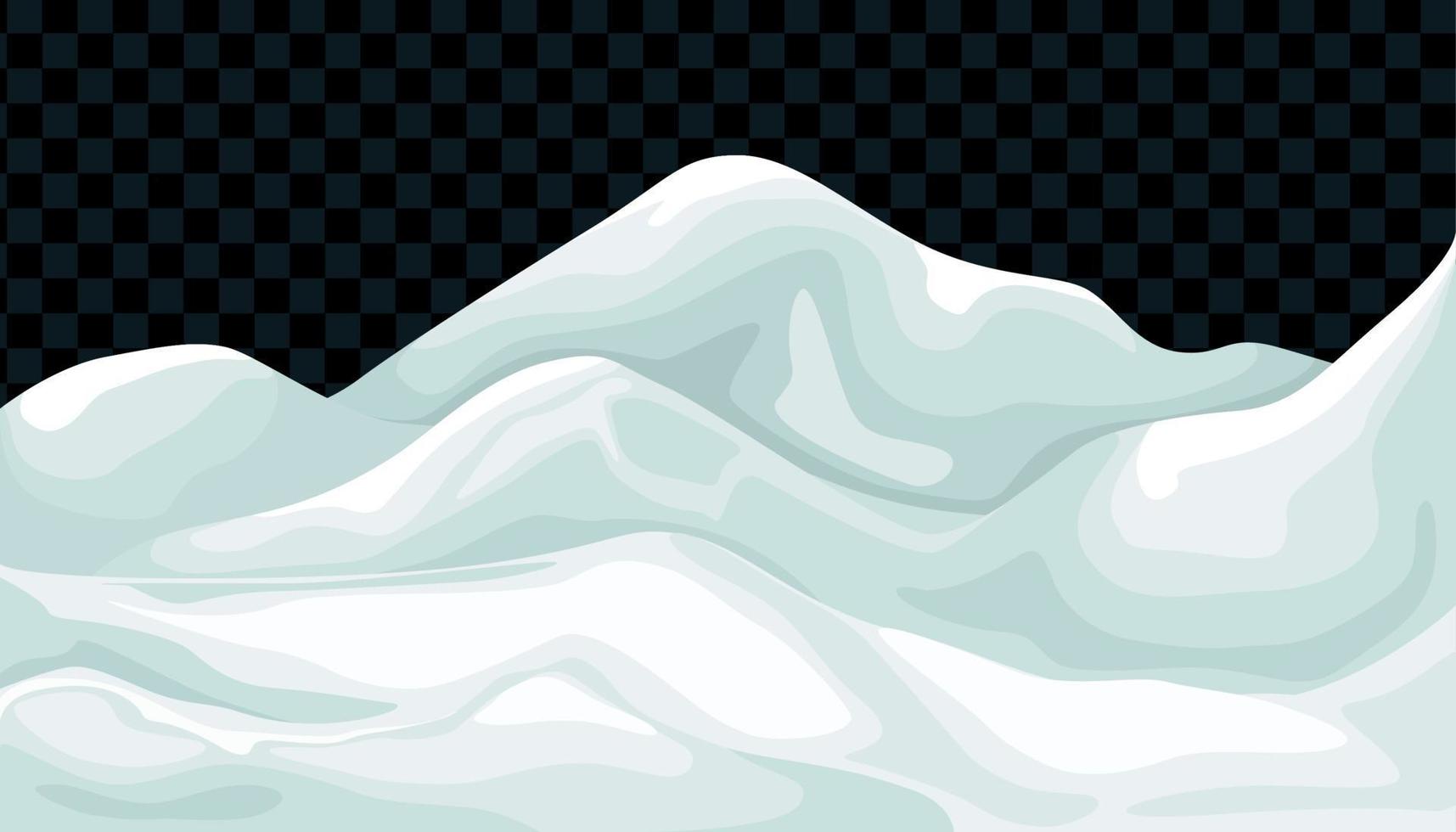 Snowdrift Transparent Background vector