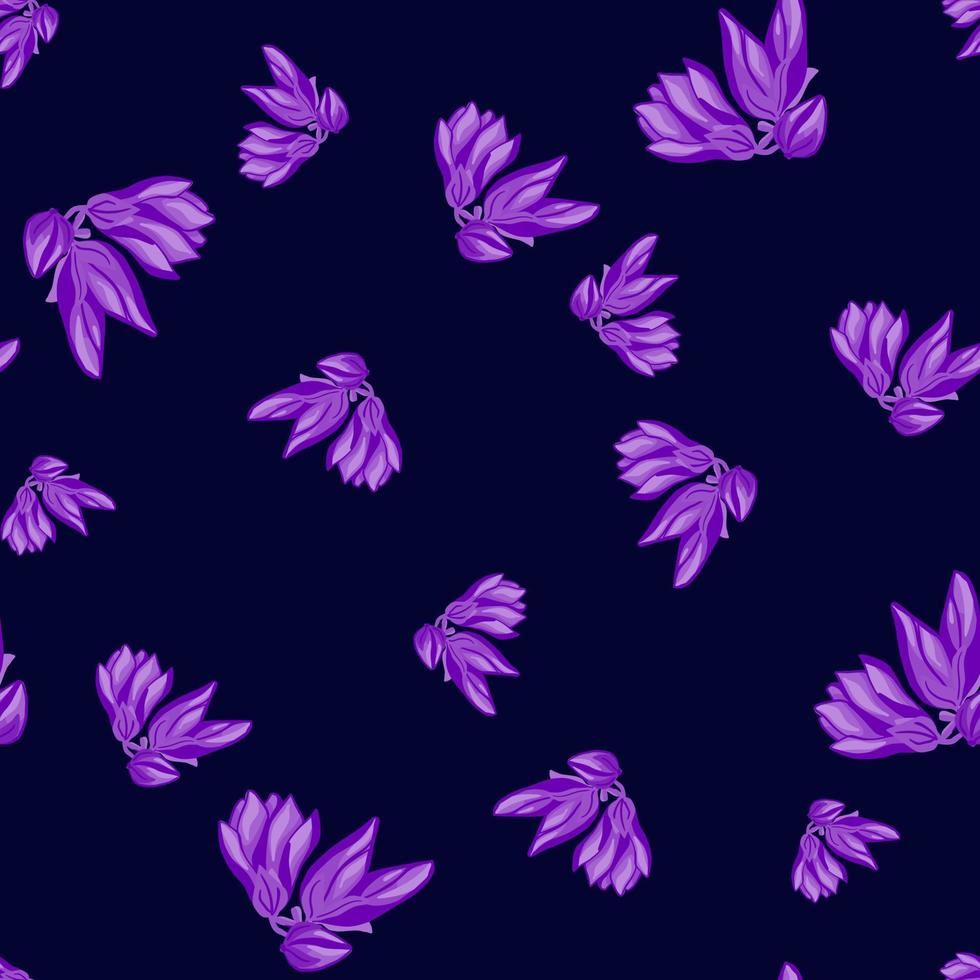 Magnolia seamless pattern. Romantic flower background. vector