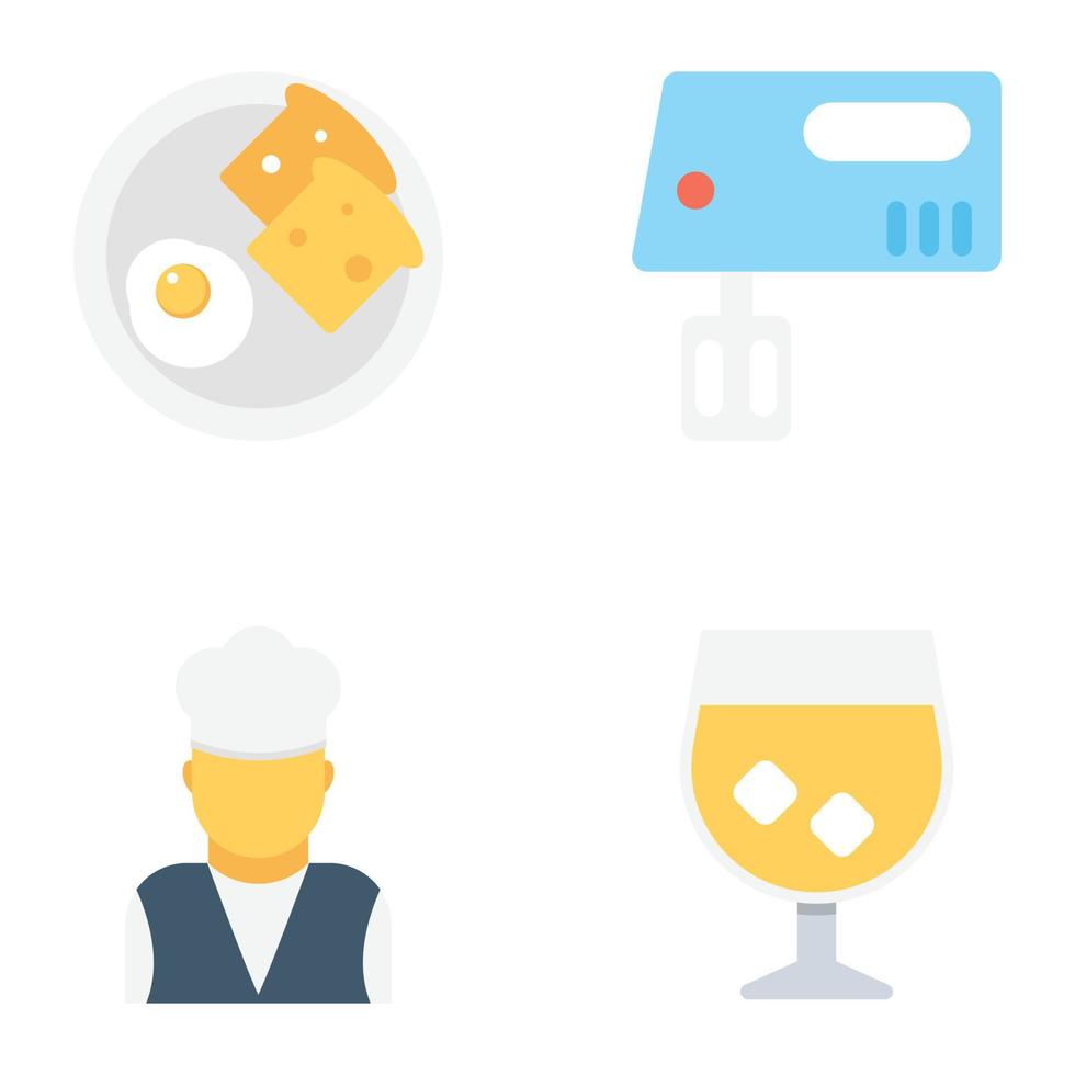 Trendy Breakfast Concepts vector