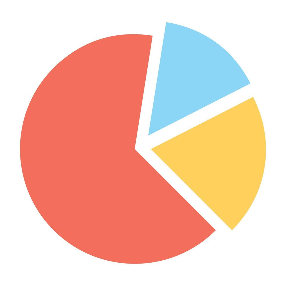 conceptos de gráfico circular vector