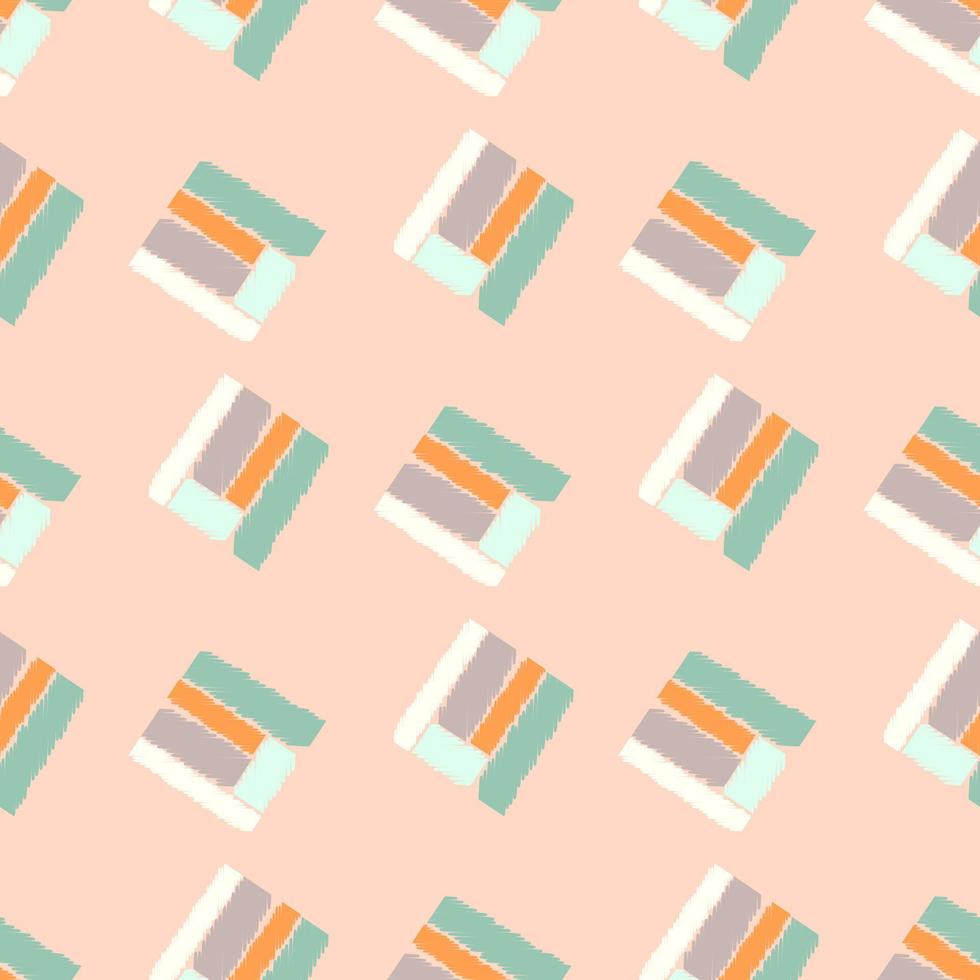 Ethnos seamless pattern. Native ornament carpet background. vector