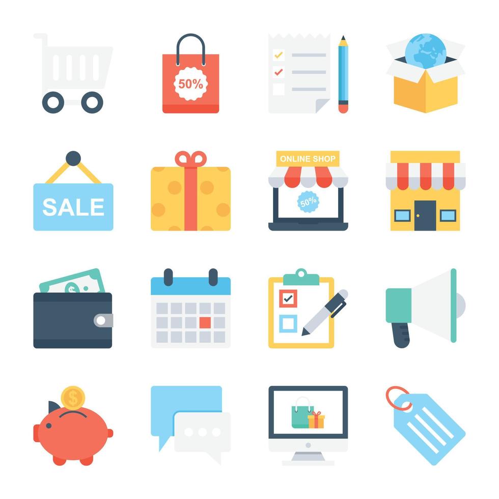 Trendy Shop Concepts vector