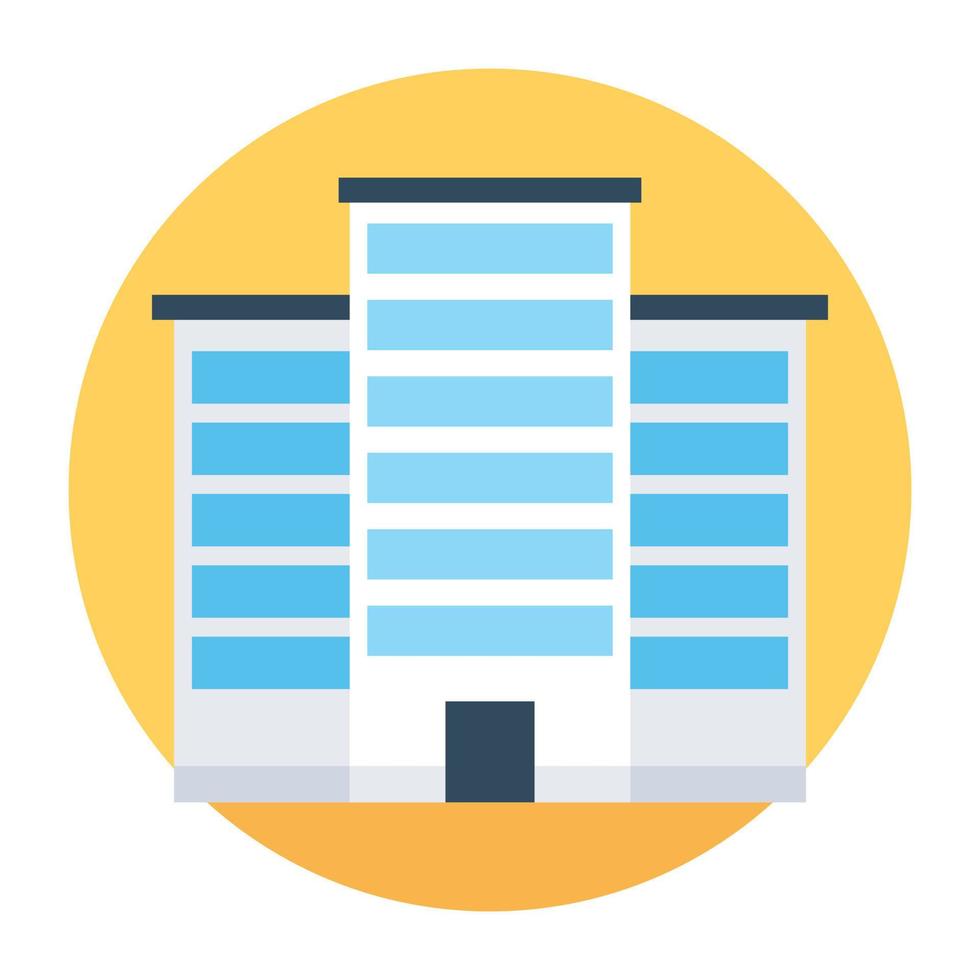 Trendy Building Concepts vector