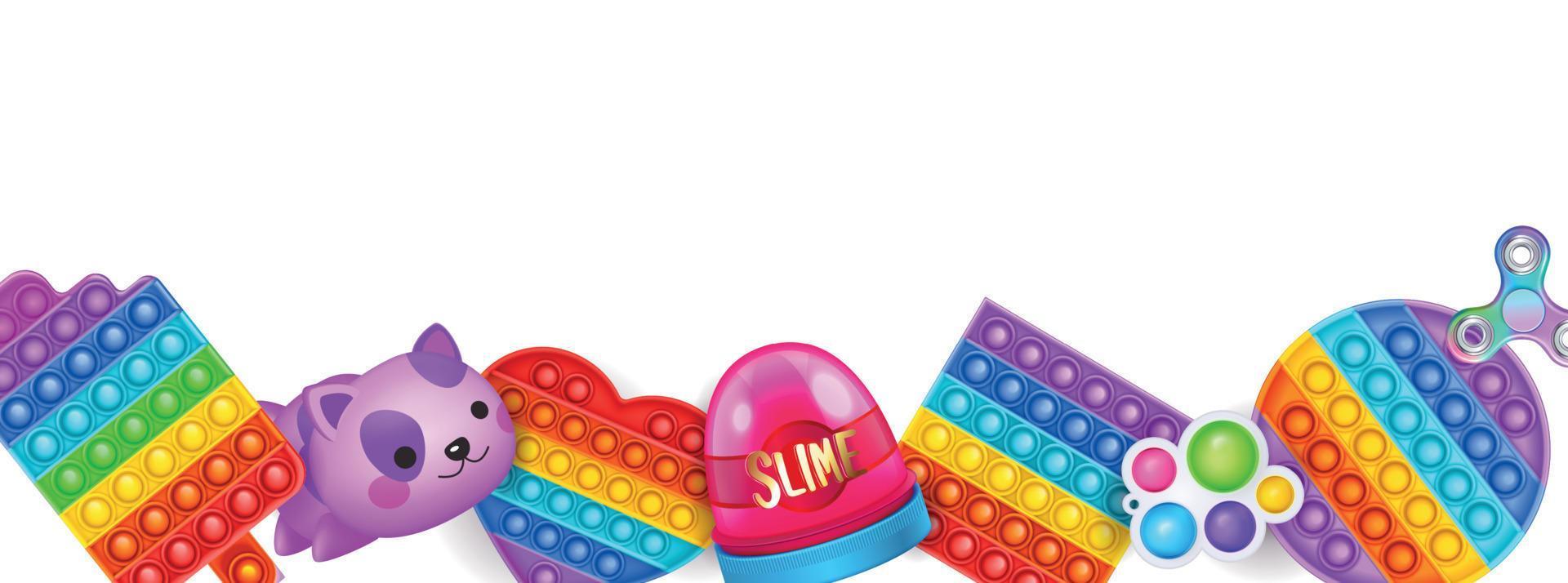 Antistress Toys Composition vector