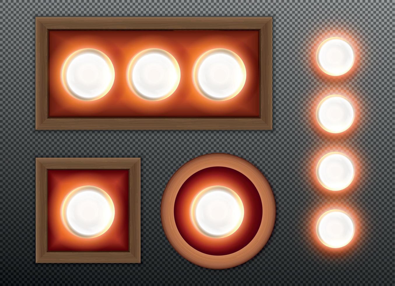 Light Bulbs Set vector