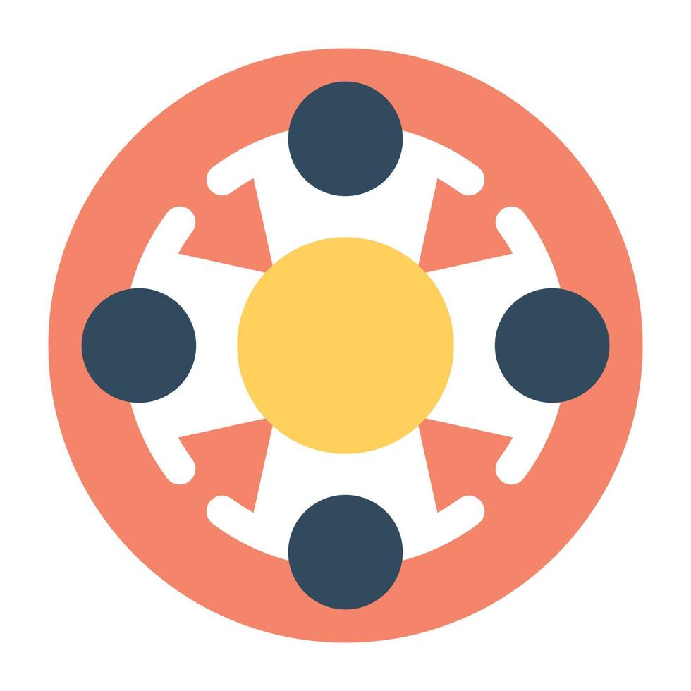 Trendy Teamwork Concepts vector
