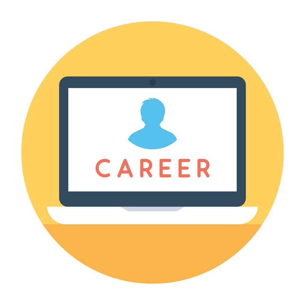 Trendy Career Concepts vector