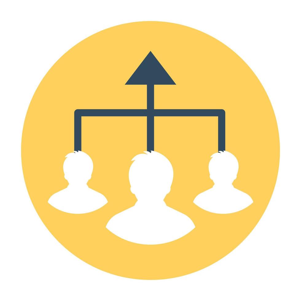 Organization Structure Concepts vector