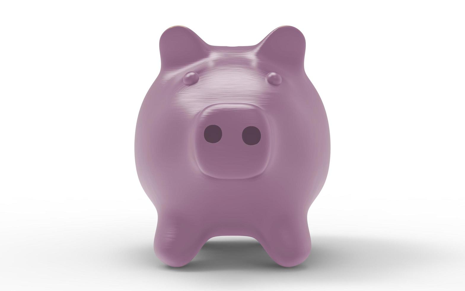 Piggy bank pink to save money economy finance and savings concept 3D illustration photo