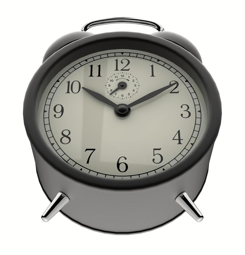 alarm clock isolated 3d illustration photo