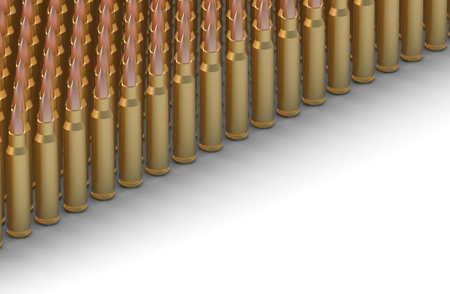 50 cal bullets 3d illustration photo