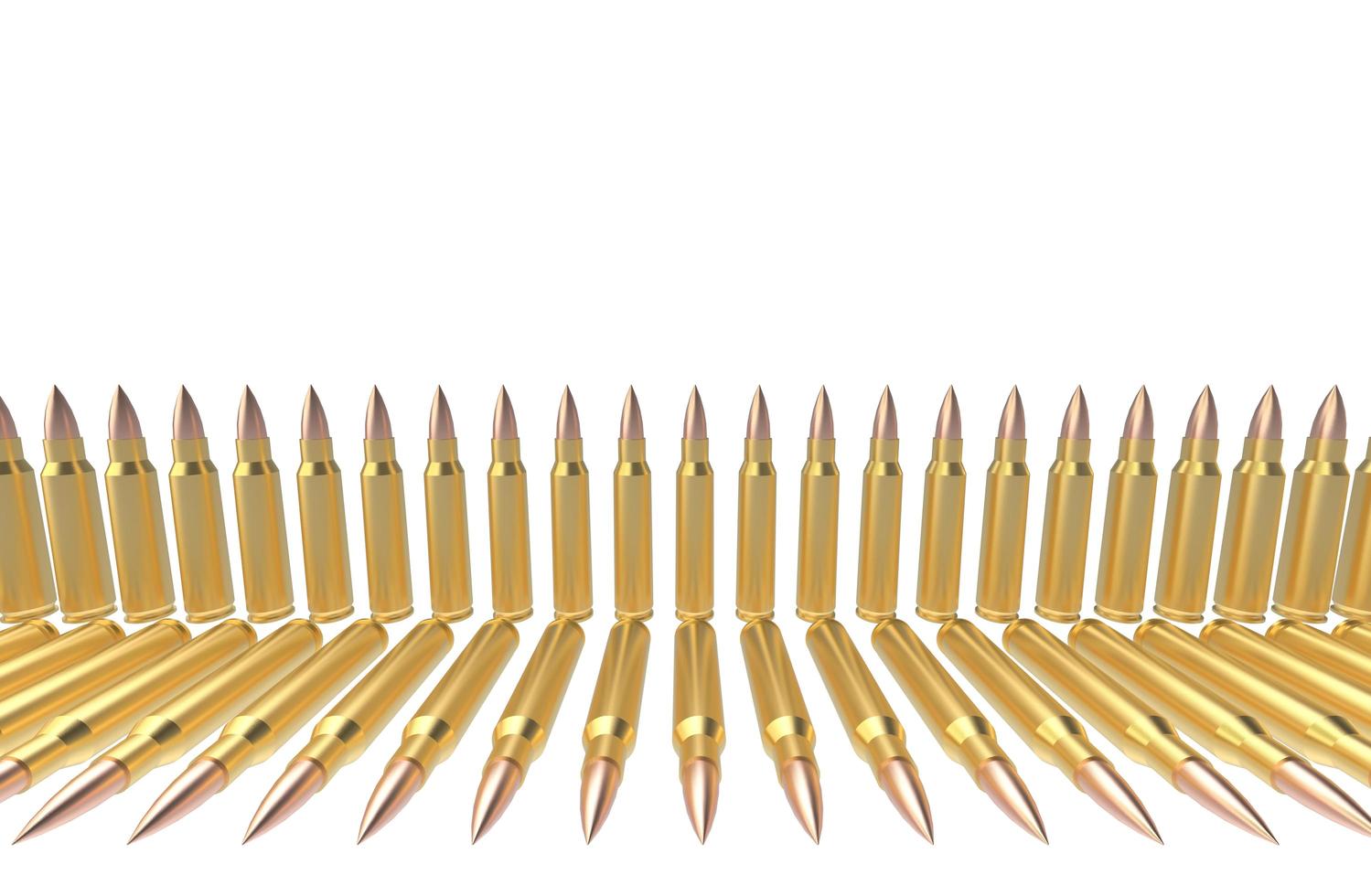 bullets set isolated 3d illustration photo