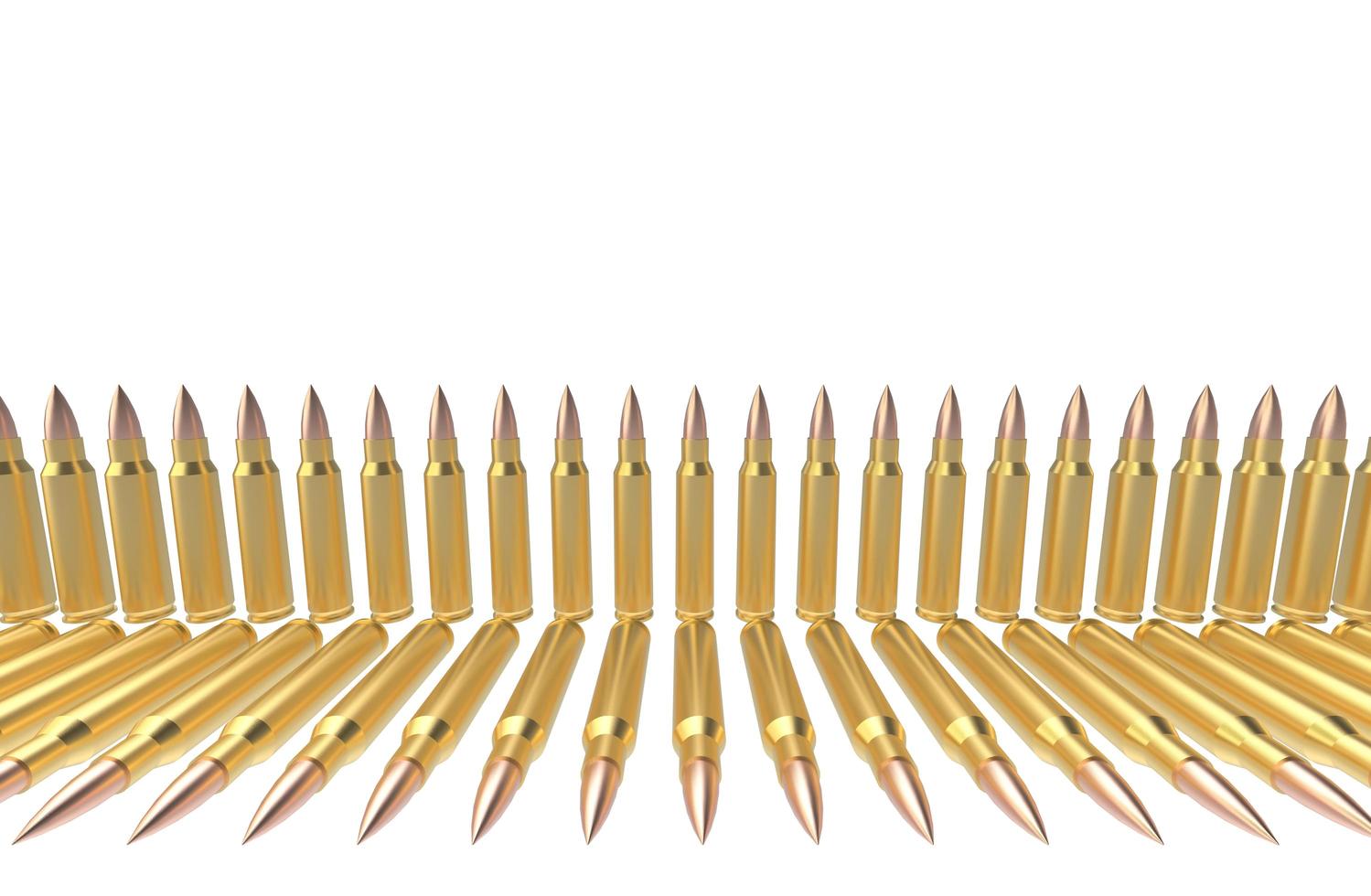 bullets set isolated 3d illustration photo