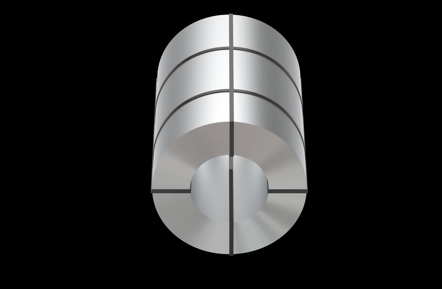 industrial steel aluminum cylinders 3d illustration photo