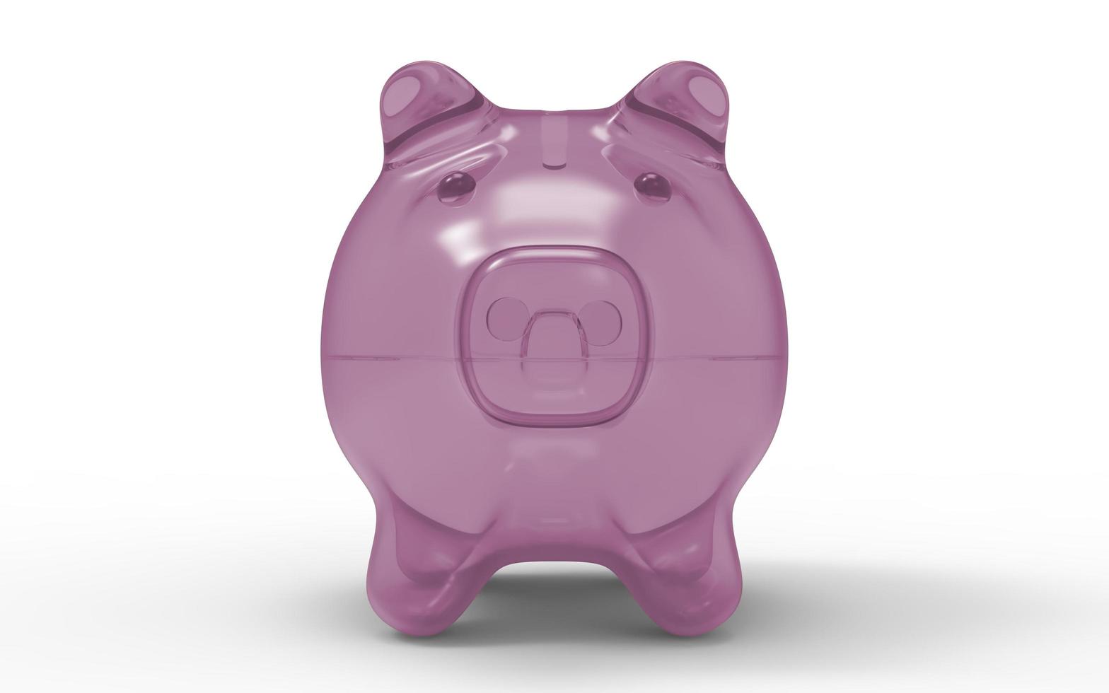 Piggy bank pink to save money economy finance and savings concept 3D illustration photo