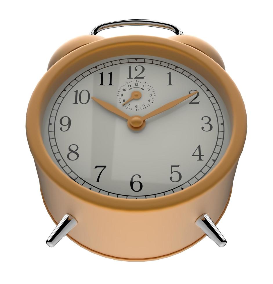 alarm clock isolated 3d illustration photo