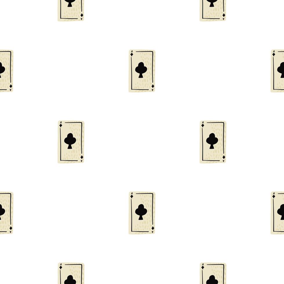 Game cards seamless pattern. Design gambling. vector