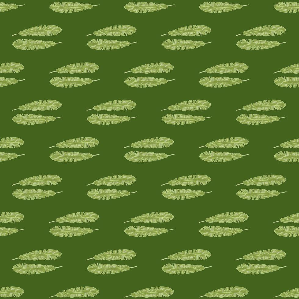 Modern Banana leaf seamless pattern with hand drawn tropical print. Fashionable nature background. Vector illustration for seasonal textile.