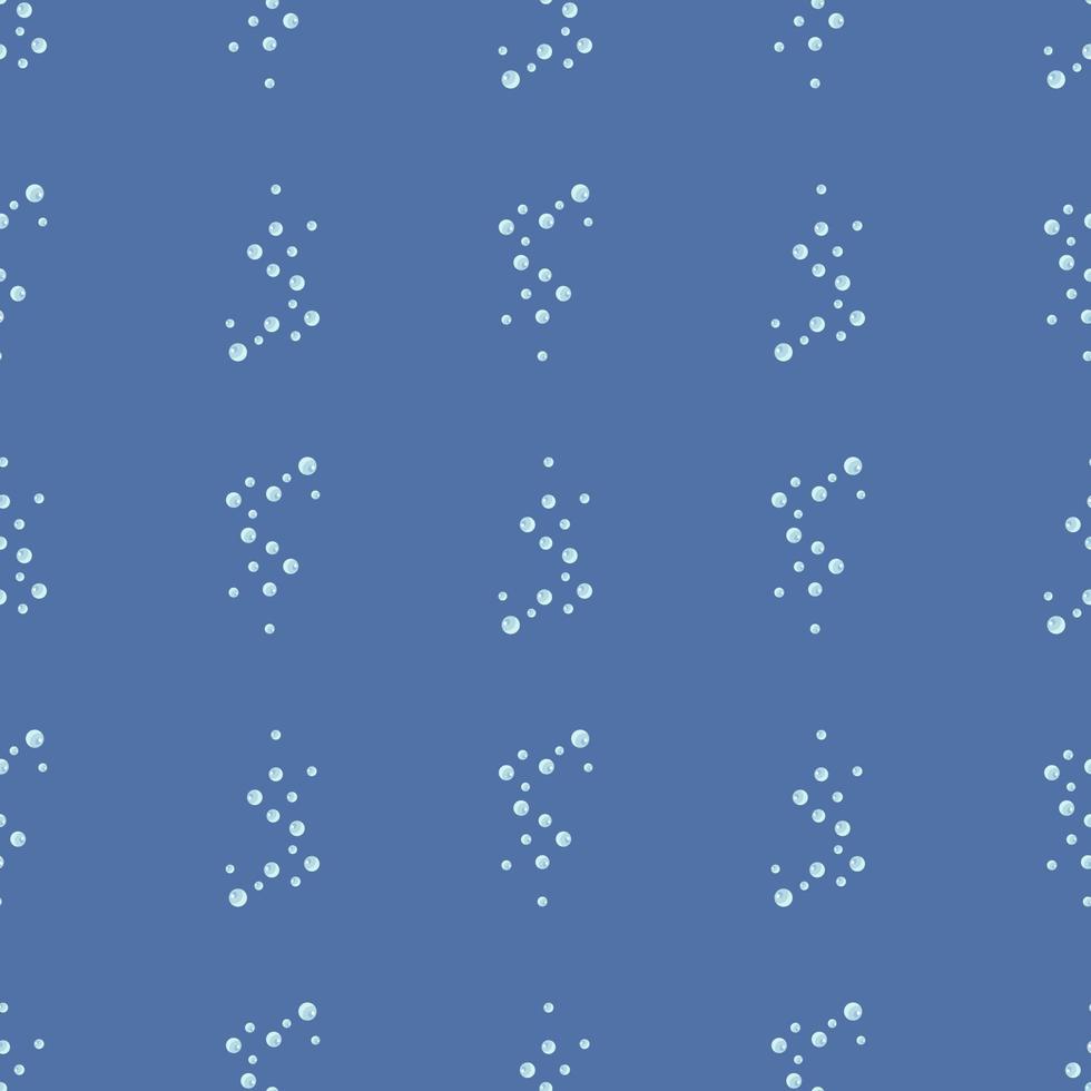 burbujas de patrones sin fisuras sobre fondo azul. textura abstracta de jabón para cualquier propósito. vector