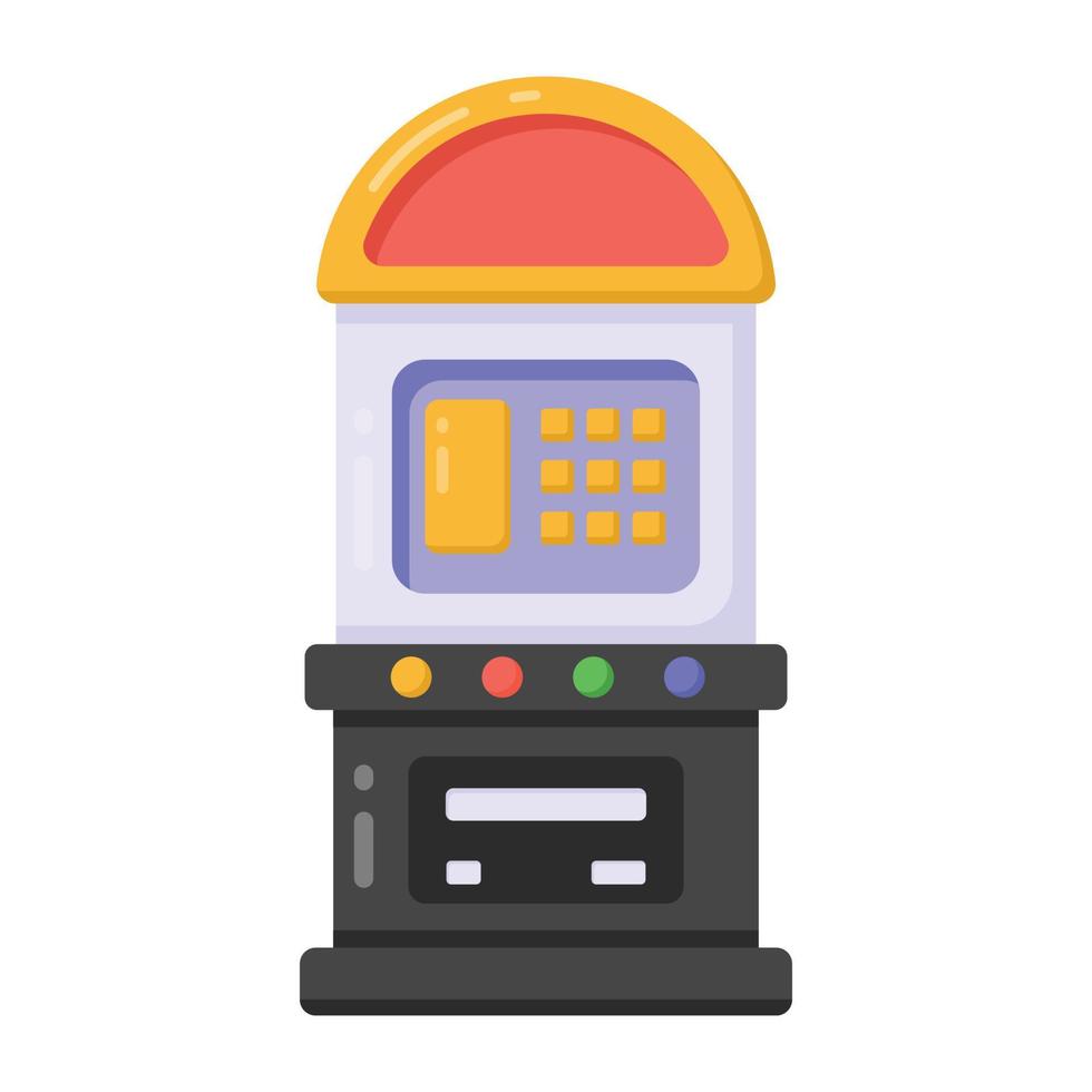 A retro game machine flat icon download vector