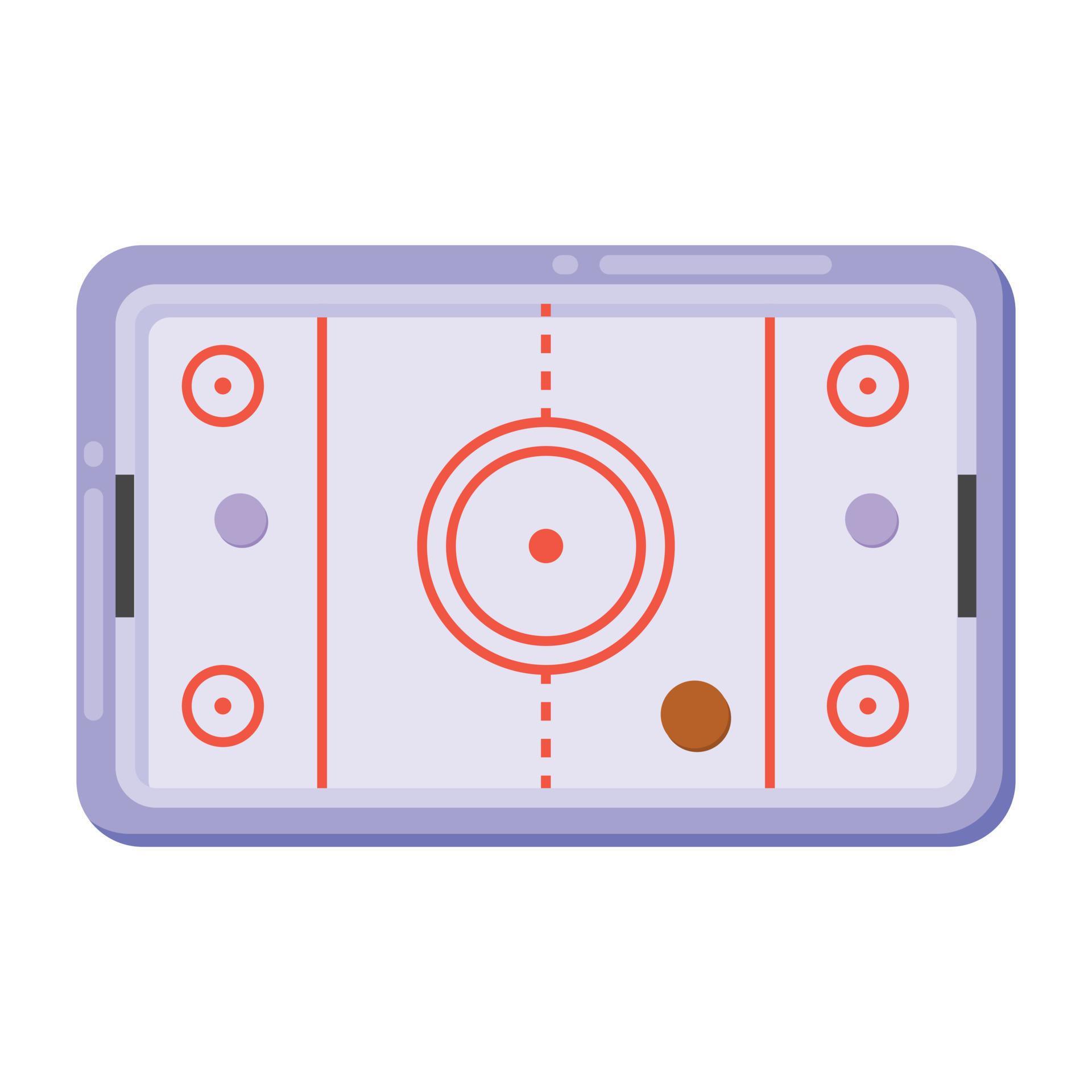 An air hockey table game in flat icon 5687733 Vector Art at Vecteezy