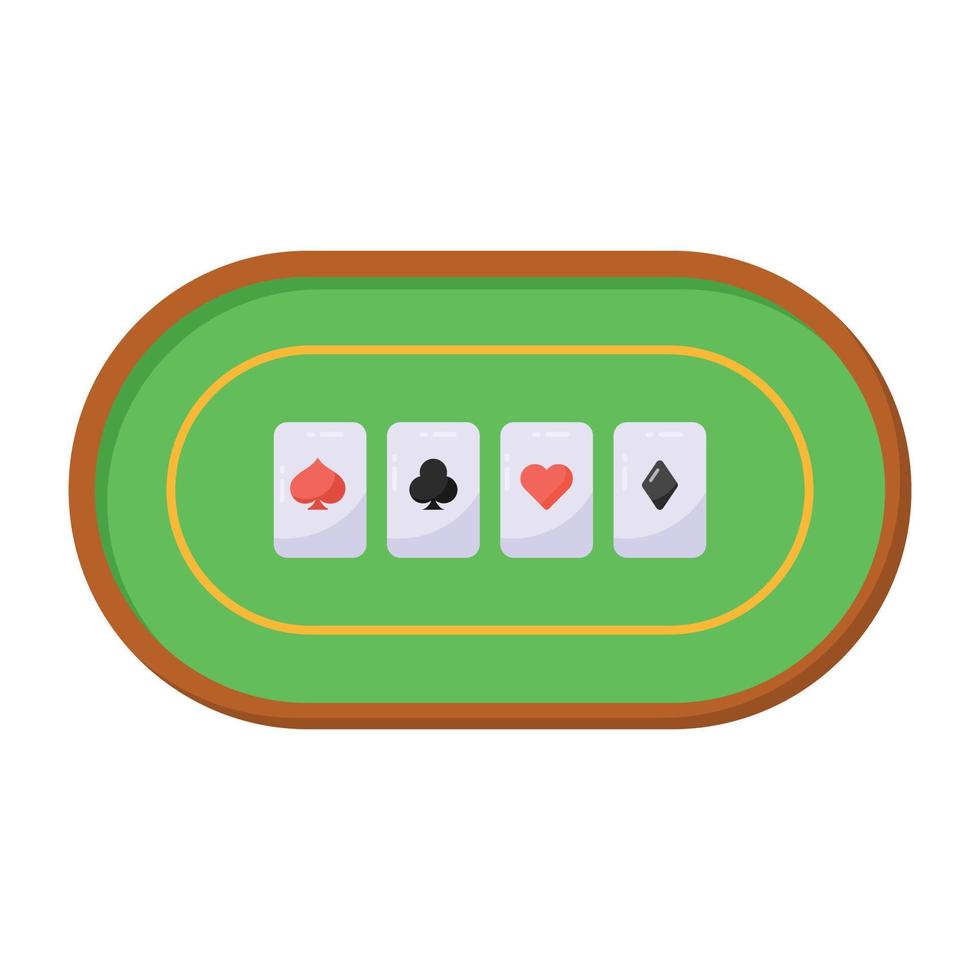 An ace of club card with dollar, flat icon vector