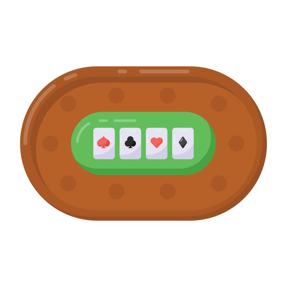 An ace of club card with dollar, flat icon vector