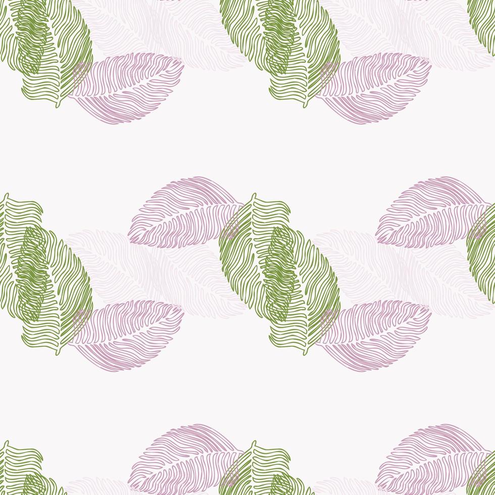 Modern palm leaf seamless pattern with hand drawn tropical print. Modern nature background. Vector illustration for seasonal textile.