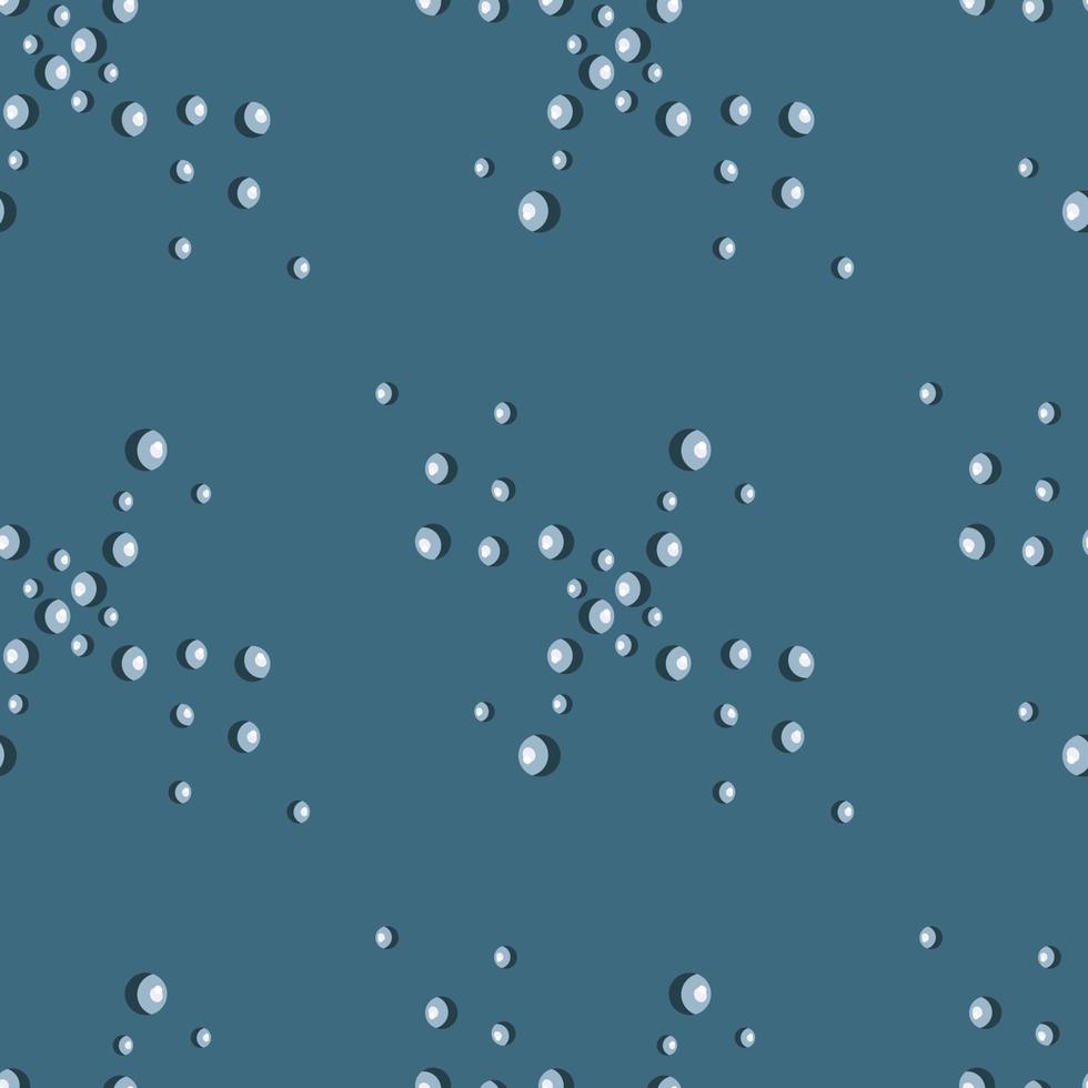 Seamless pattern bubbles on teal background. Abstract texture of soap for any purpose. vector