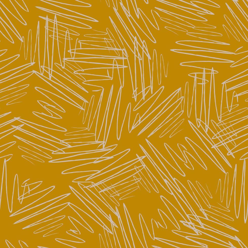 Soundwave seamless pattern. Curve waves background. vector