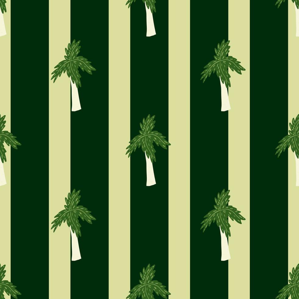 Palm tree seamless pattern. Tropical background. vector