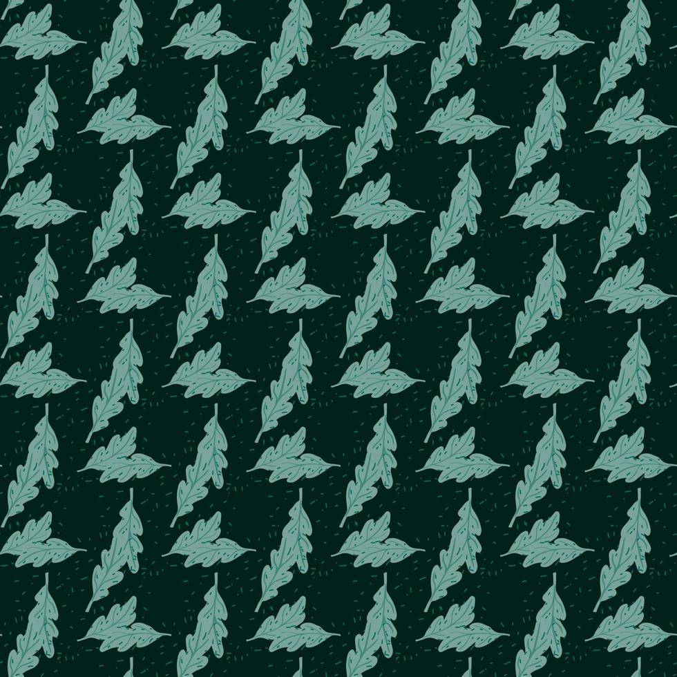 Oak leaf seamless pattern. Plant background. vector