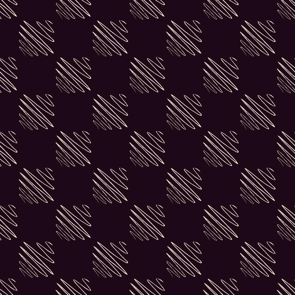 Soundwave seamless pattern. Curve waves background. vector