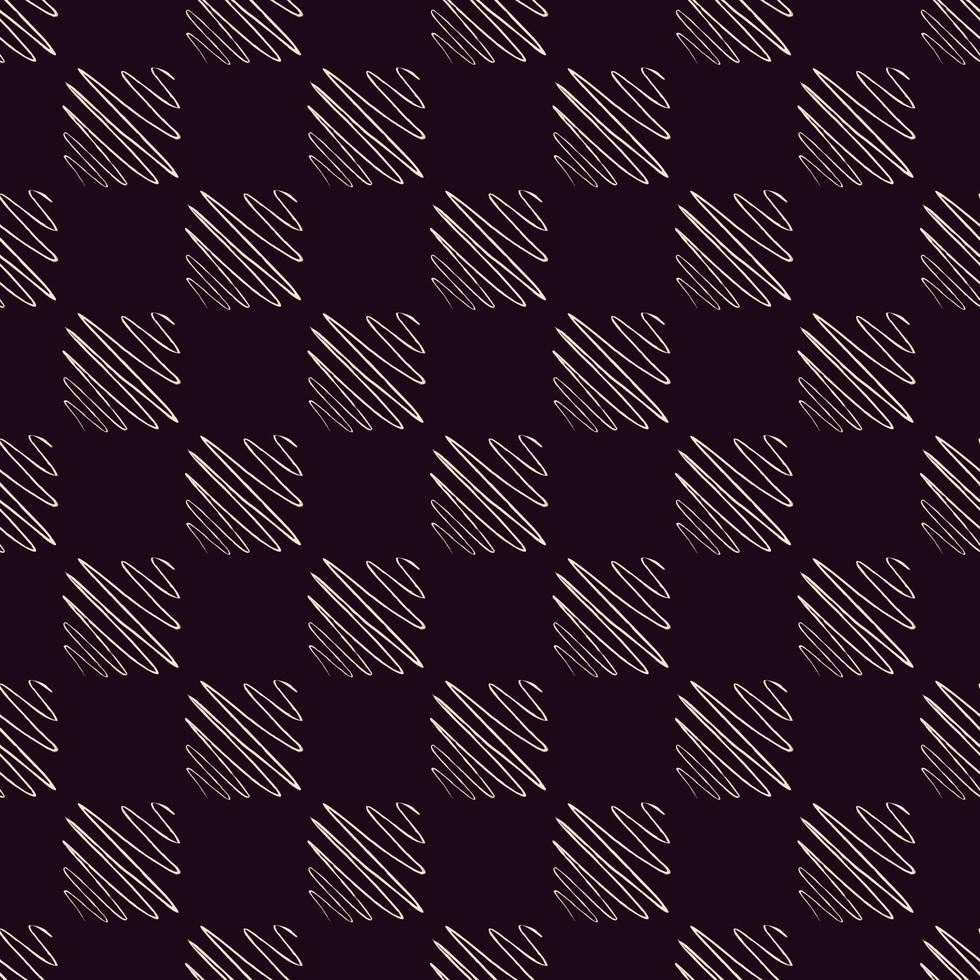 Soundwave seamless pattern. Curve waves background. vector