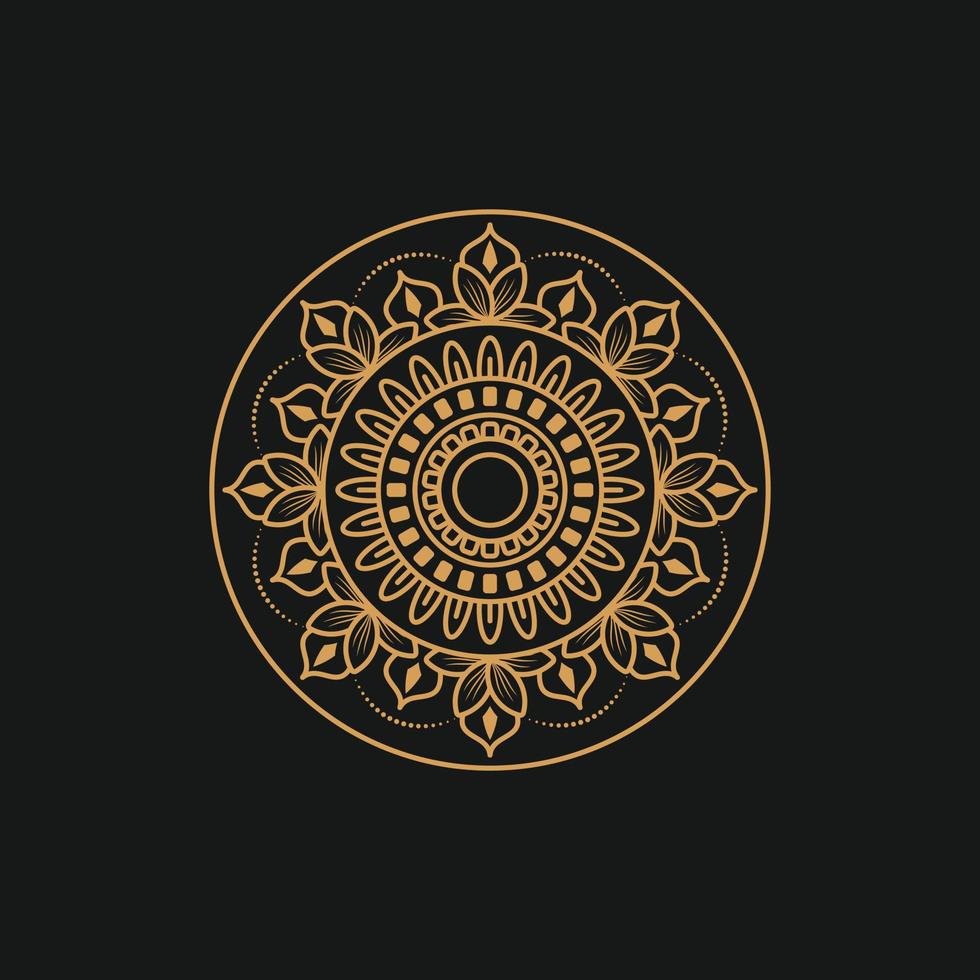 fondo de mandala de lujo, fondo decorativo con un elegante diseño de mandala, fondo islámico de mandala de lujo con motivos arabescos, fondo ornamental. vector