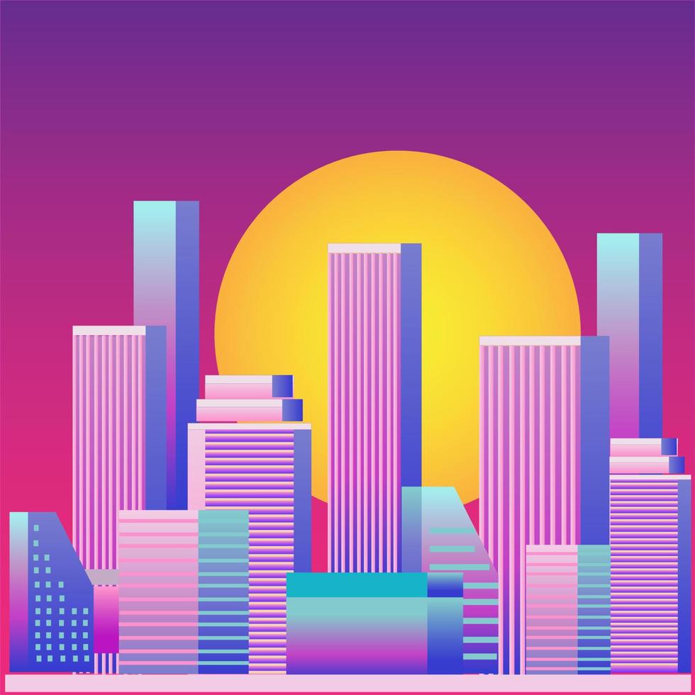 City Landscape Background vector