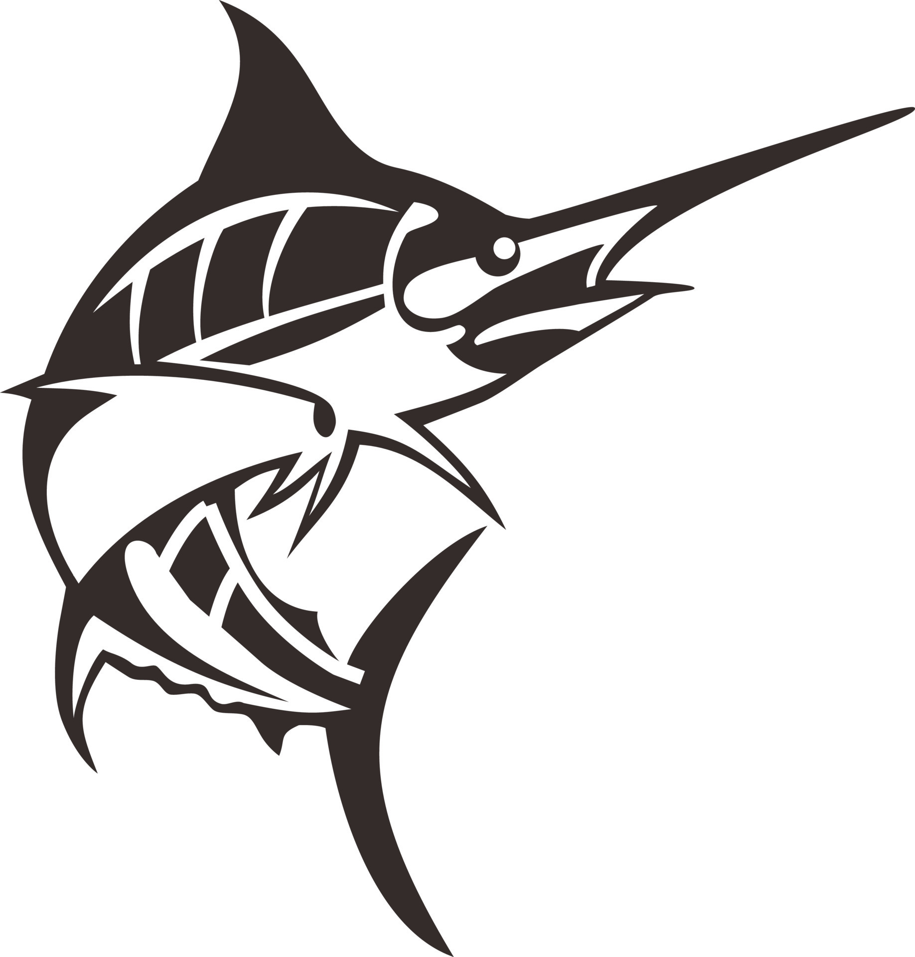 Blue Marlin Fish Royalty Free Vector Image VectorStock